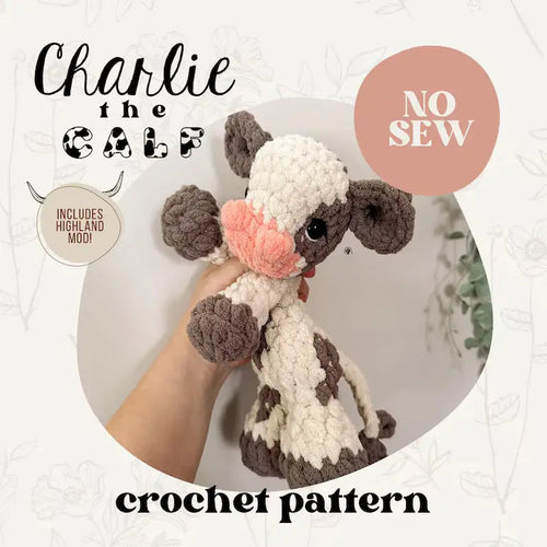 Highland Baby Cow – No-Sew Crochet Pattern 🌿🐮 The Crochet Nook