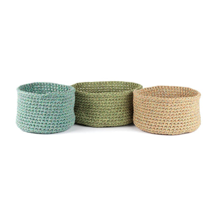 Bernat Three Crochet Nesting Baskets Bernat