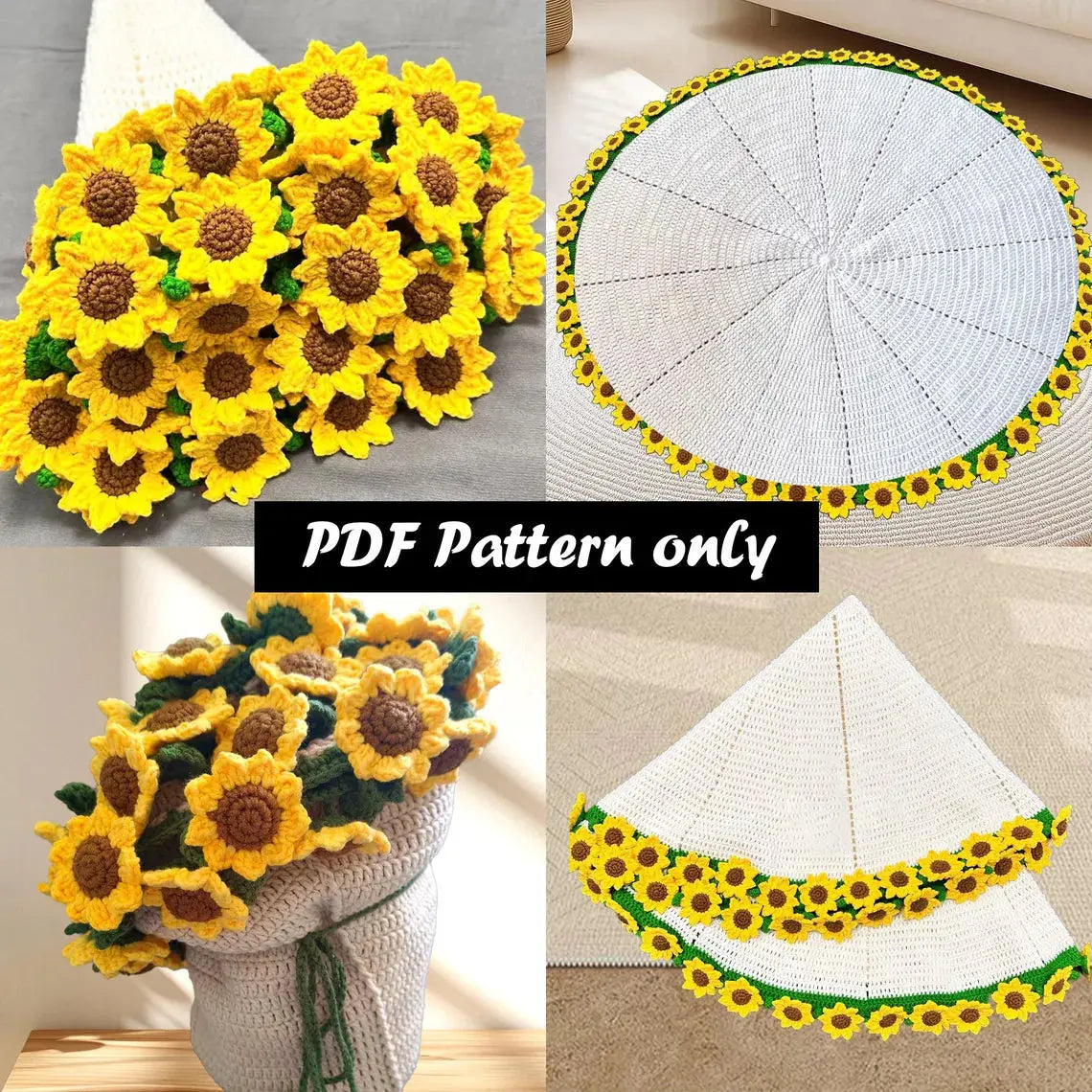 6 in 1 Crochet Flower Blanket PDF The Crochet Nook