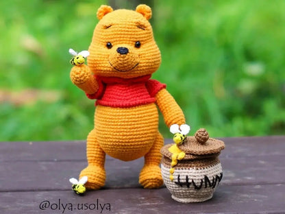 Crochet pattern | Lovely teddy Bear | PDF | Cotton & Plush stuffed toy | easy amigurumi baby toy