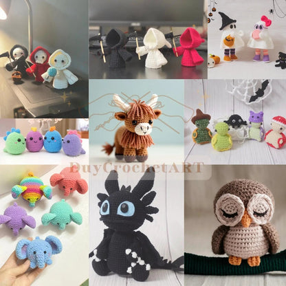 350 Amigurumi Crochet Patterns Bundle, Amigurumi Crochet Patterns, Crochet Patterns, Mega Crochet Pattern Bundle, Amigurumi Pattern